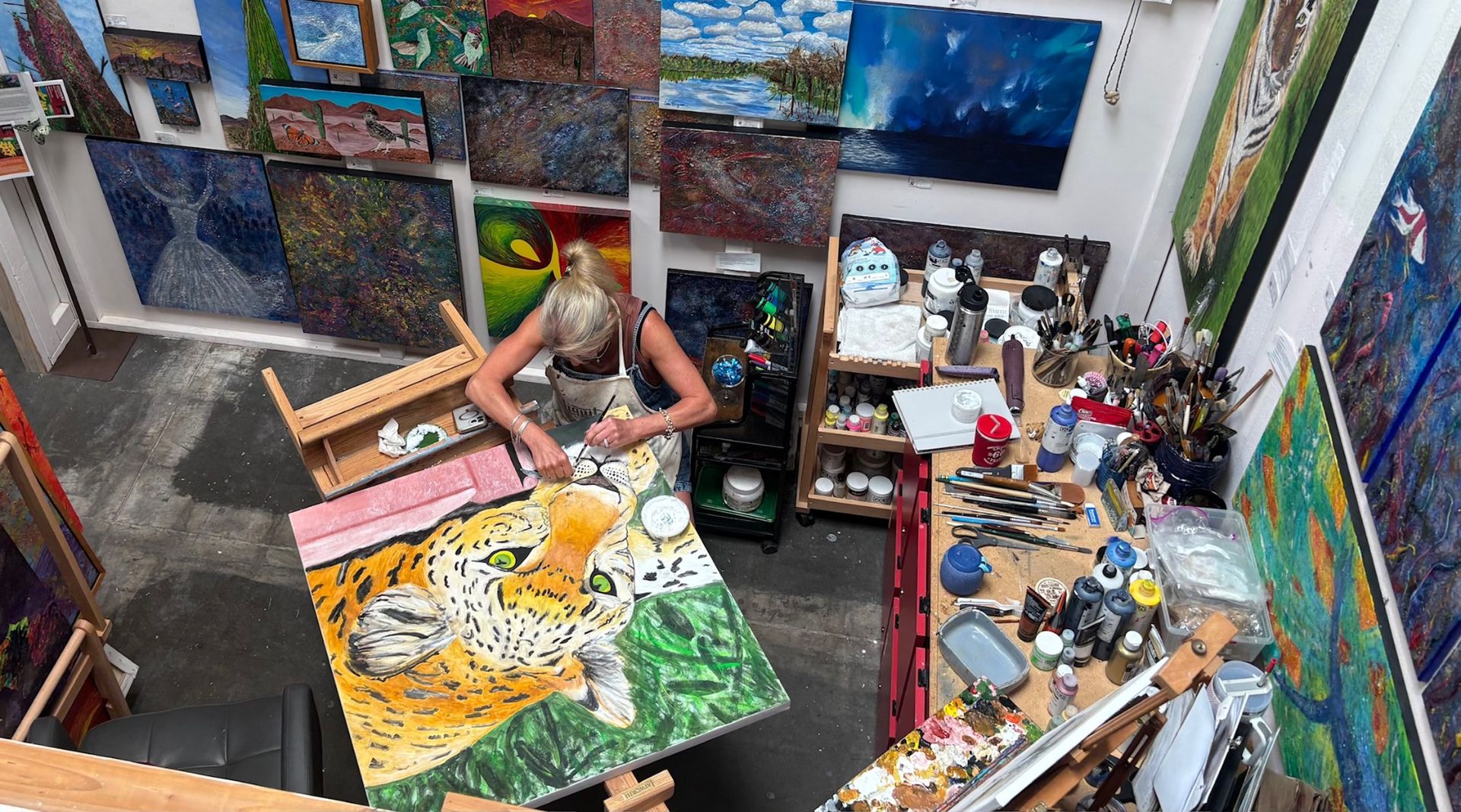 Studio overhead view