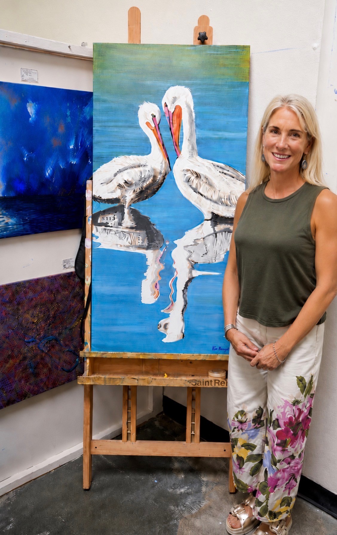 With the Pelican painting