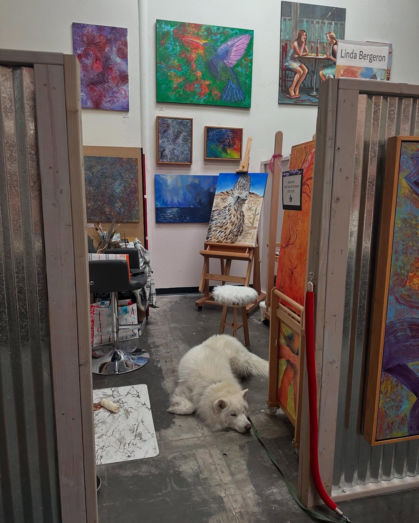 The studio muse